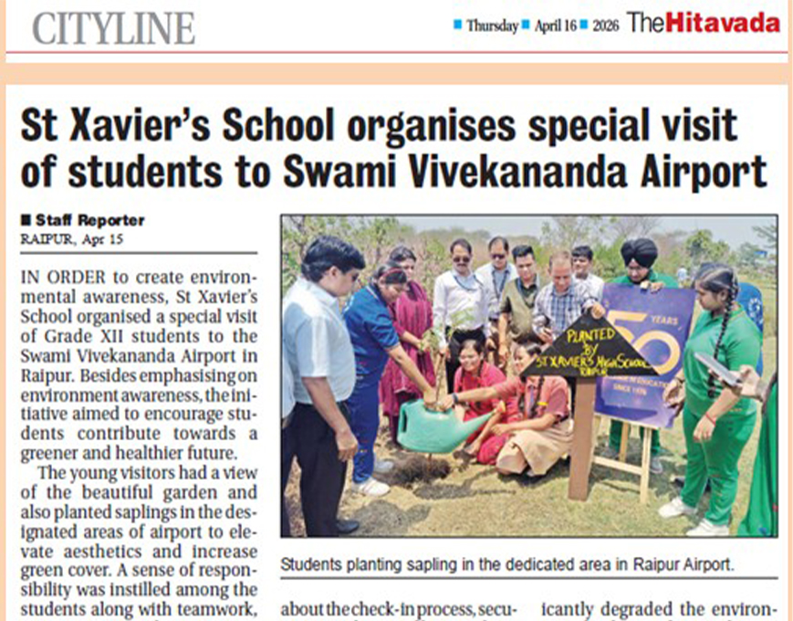 Plantation drive for 50th Year Celebration at Swami Vivekanand Airport Raipur